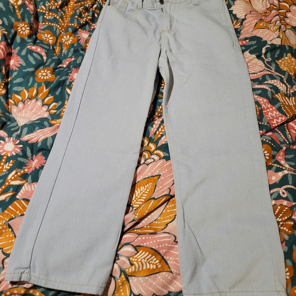 Light Blue Wide-Leg Women’s Jeans - Classic Casual Style SIze LARGE - 10